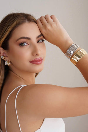 Piercing Orgânico Liso Banhado a Ouro 18K