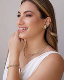 Bracelete Torcido Ródio Branco