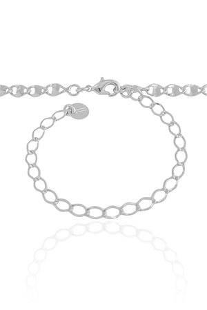 Choker Piastrine 4 mm Ródio Branco