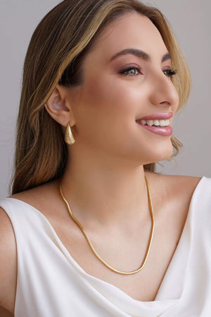 Gargantilha Rabo de Rato 3 mm Banhado a Ouro 18K - 45 cm