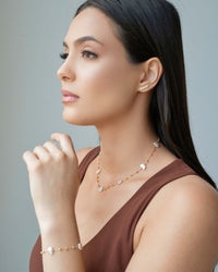 Ear Cuff Redondo Detalhes 1.3 cm Banhado a Ouro 18K