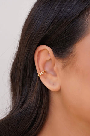 Piercing Ovais Vazados Banhado a Ouro 18K