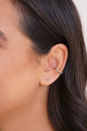 Piercing Ovais Vazados Ródio Branco