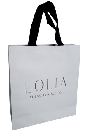 Kit 10 Sacolinhas de Presente Lolia Tamanho Médio