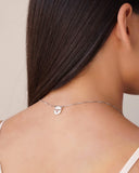 Escapulário Veneziana Espirito Santo Ródio Branco