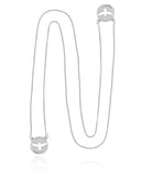 Escapulário Veneziana Espirito Santo Ródio Branco