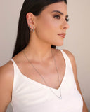 Piercing Três Filetes Lisos e Torcido Ródio Branco