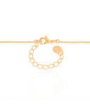 Gargantilha Veneziana Ponto de Luz Cristal 5 mm Banhado a Ouro 18K - 40 cm