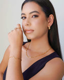 Anel em V Liso Tamanho 23 Banhado a Ouro 18K