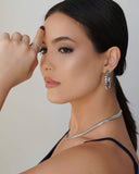 Brinco Argola Mola Lisa 4.0 cm Ródio Branco