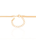 Gargantilha Snake 3 mm Banhado a Ouro 18K - 40 cm