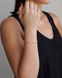 Pulseira Elos Ovais 3 mm Banhado a Ouro 18K