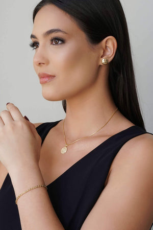 Pulseira Elos Ovais 3 mm Banhado a Ouro 18K