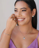 Pulseira Elos Ovais 3 mm Ródio Branco