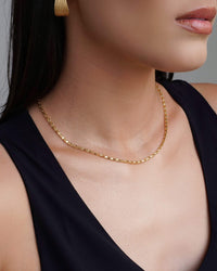 Gargantilha Oca 2 mm Banhado a Ouro 18K - 45 cm