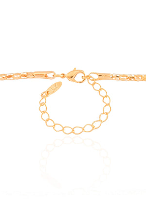 Gargantilha Oca 2 mm Banhado a Ouro 18K - 45 cm