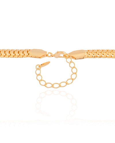 Colar Malha Cobra 6 mm Banhado a Ouro 18K - 40 cm