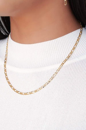 Gargantilha Elos 3 mm Banhado a Ouro 18K - 40 cm