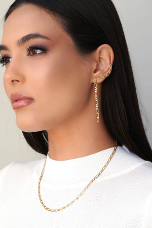 Gargantilha Elos 3 mm Banhado a Ouro 18K - 40 cm