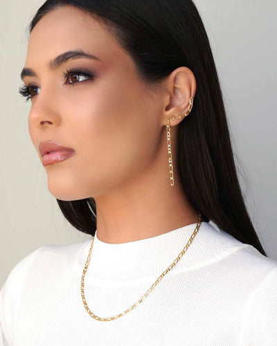Colar Elos 3 mm Banhado a Ouro 18K - 40 cm