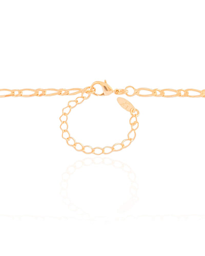 Colar Elos 3 mm Banhado a Ouro 18K - 40 cm