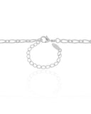 Gargantilha Elos 3 mm Ródio Branco - 40 cm