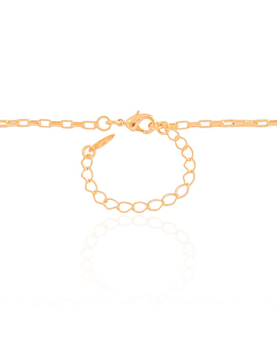 Colar Elos Retos 2 mm Banhado a Ouro 18K - 45 cm