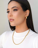 Gargantilha Malha Italiana 4 mm Banhado a Ouro 18K - 45 cm