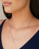 Gargantilha Veneziana Redondo Cravejado Cristal Ródio Branco - 45 cm