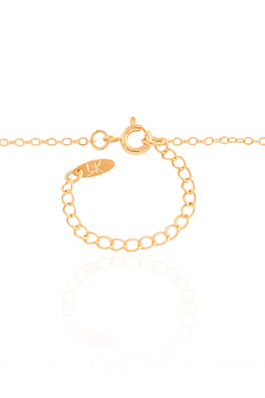 Gargantilha Elos Pingente Batimentos Pet Banhado a Ouro 18K - 48 cm