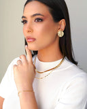 Gargantilha Elos Ovais 3 mm Banhado a Ouro 18K - 45 cm