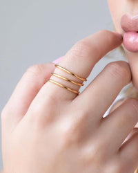 Anel Mola Tamanho 21 Banhado a Ouro 18K