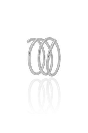 Anel Mola Tamanho 21 Ródio Branco