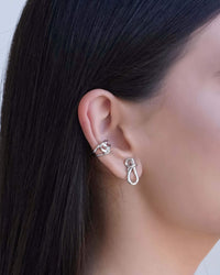 Piercing Filetes Entrelaçados Ródio Branco