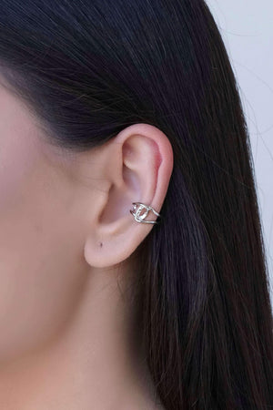 Piercing Filetes Entrelaçados Ródio Branco