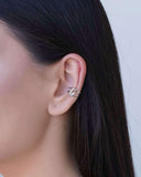 Piercing Filetes Entrelaçados Ródio Branco