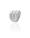 Anel Filetes Lisos Tamanho 27 Ródio Branco