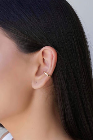 Piercing Tubo Liso 2 mm Banhado a Ouro 18K