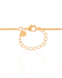 Gargantilha Longa Rabo de Rato Pingente Folha Banhado a Ouro 18K - 65 cm
