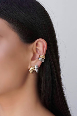 Piercing Croissant Banhado a Ouro 18K