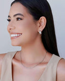 Brinco Argola Martelada 1.6 cm Ródio Branco