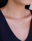 Gargantilha Grummet 2 mm Banhado a Ouro 18K - 45 cm
