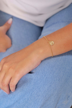 Pulseira Elos Portugueses I Love My Pet Banhado a Ouro 18K