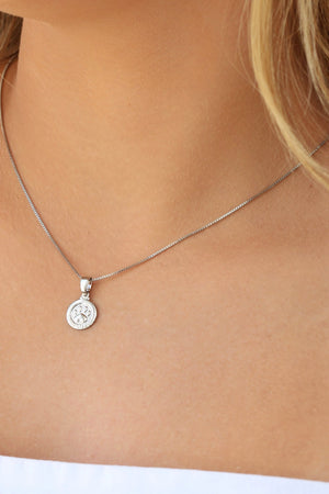 Gargantilha Veneziana I Love My Pet Ródio Branco - 45 cm