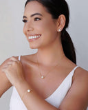 Pulseira Veneziana Pérola 10 mm Banhado a Ouro 18K