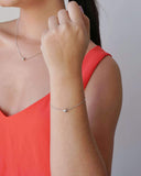 Pulseira Veneziana Bola Lisa 6 mm Ródio Branco