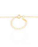 Gargantilha Elos Batimento Filho Menina Banhado a Ouro 18K - 50 cm