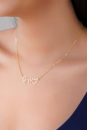 Gargantilha Elos Batimentos Filho Banhado a Ouro 18K - 40 cm