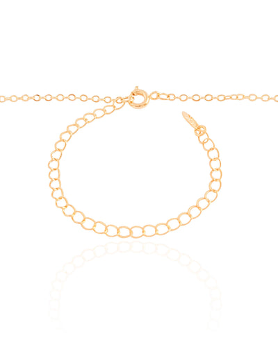 Colar Elos Batimentos Filho Banhado a Ouro 18K - 40 cm