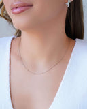 Choker Elos Detalhes Ródio Branco